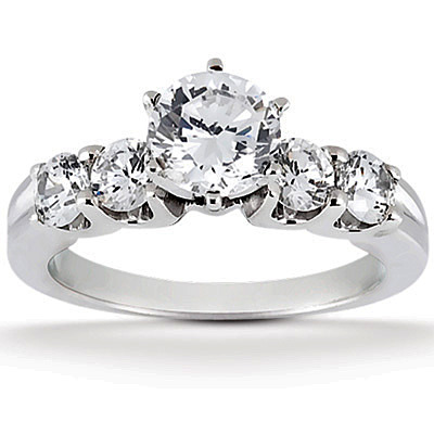 0.60 ct. Round Cut Prong Set Diamond Engagement Ring