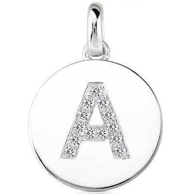 0.26 ct. t.w. Diamond Initial Pendant (All Letters Available)