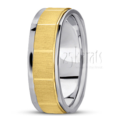 Simple Squared Wedding Band 