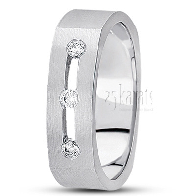 Square Diamond Wedding Ring