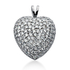 2.12 ct. Round Cut Prong Set Diamond Heart Shape Pendant