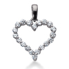 1.00 CT Diamond Heart Shape Pendant