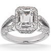Emerald Diamond Engagement Ring (0.56 ct. t.w.)
