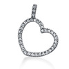 0.88 CT Diamond Heart Shape Pendant