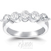 5 Stone Contemporary Single Prong Shared Diamond Anniversary Ring (2.50 ct. tw)