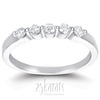5 Stone Contemporary Single Prong Shared Diamond Anniversary Ring (0.25 ct. tw)