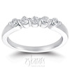 5 Stone Contemporary Single Prong Shared Diamond Anniversary Ring (0.35 ct. tw)