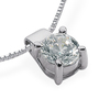 Solitaire Four Prong Diamond Pendant (1.00 ct. Not Included)