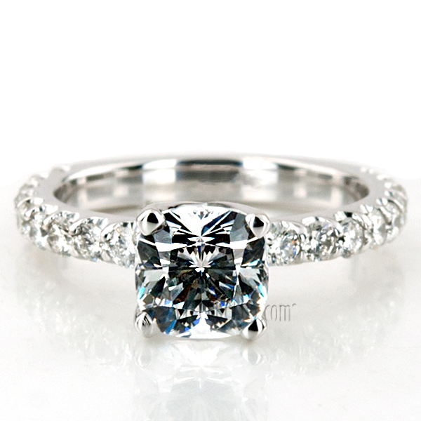 Platinum Custom Engagement Ring(18-2mm, 5.25)