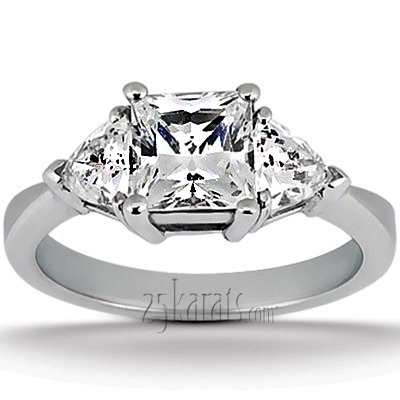 Prong Set Three Stone Diamond Bridal Ring (0.30 ct.tw.)