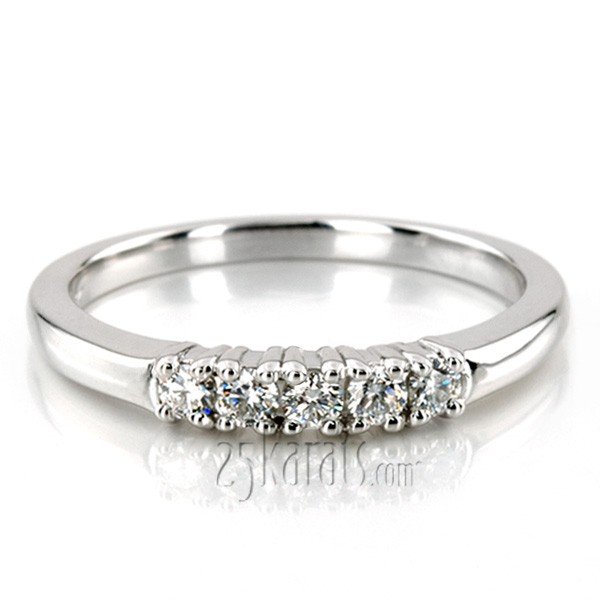 Five Stone Prong Set Diamond Anniversary Ring (1/4 ct. tw.)