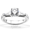 Baguette Cut Bar Set Diamond Bridal Ring (0.44 ct. tw.)