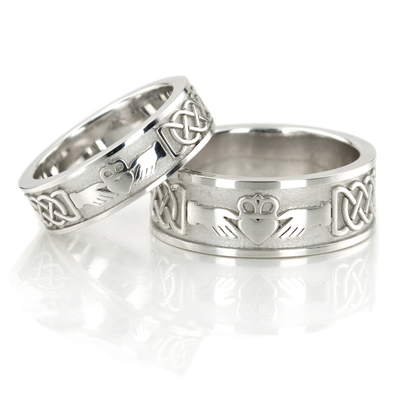 Claddagh Celtic Unisex Wedding Rings 