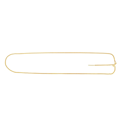 14k Gold 22 Inches Adjustable Wheat Chain