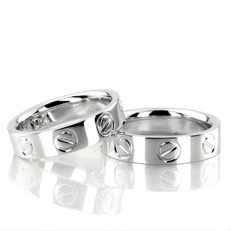 Cartier Inspired Design Wedding Ring Sets