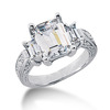 Emerald Cut Antique Diamond Engagement Ring (0.66 ct.tw.)