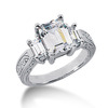 Antique Design Emeral Cut Diamond Engagement Ring (0.66 t.c.w.)