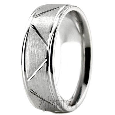 Classic Carved Design Wedding Ring 