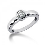 Bezel Set Engagement Ring