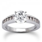 Channel Set Engagement Ring