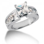 Invisible Set Diamond Engagement Ring