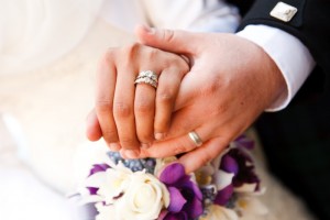 wedding ring on hand