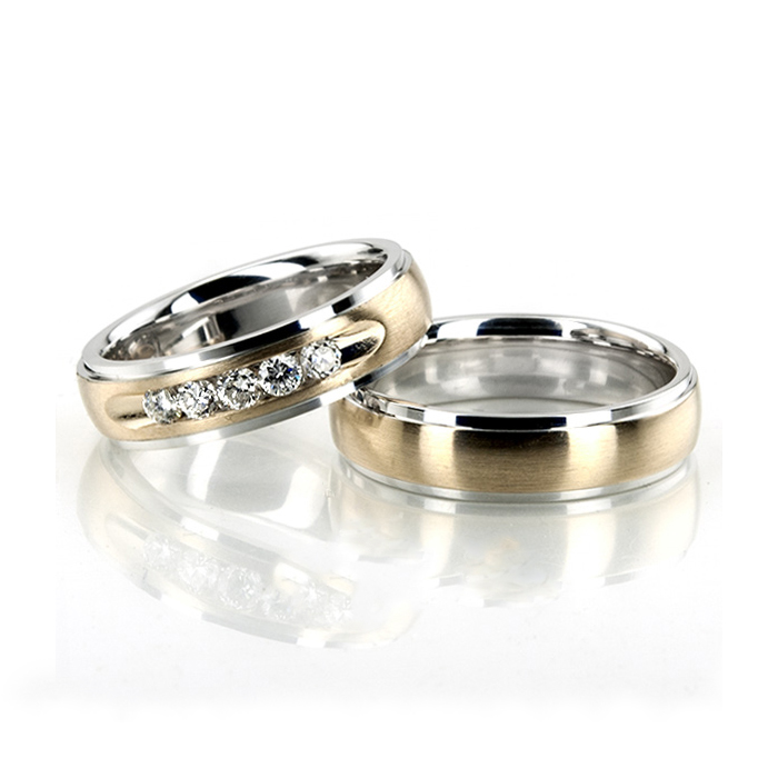 Unisex Wedding Band Set
