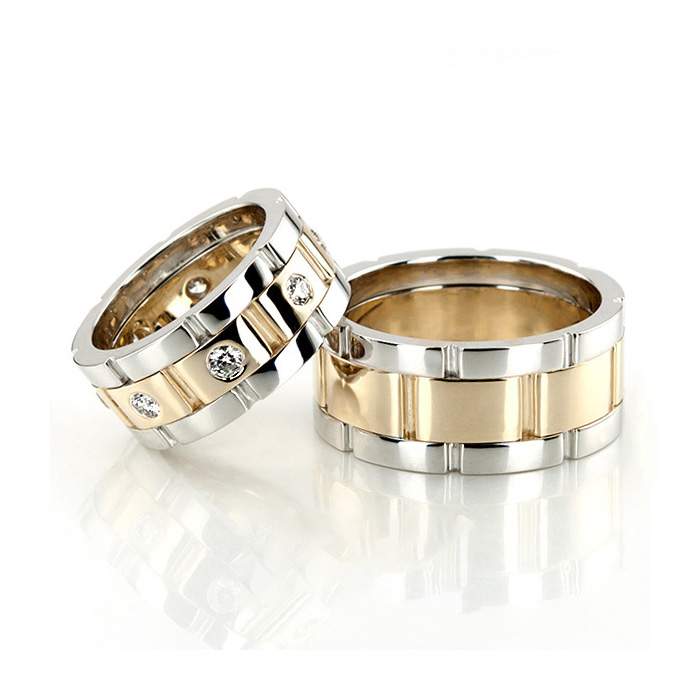 Rolex Style Bestseller Unisex Wedding Rings Set