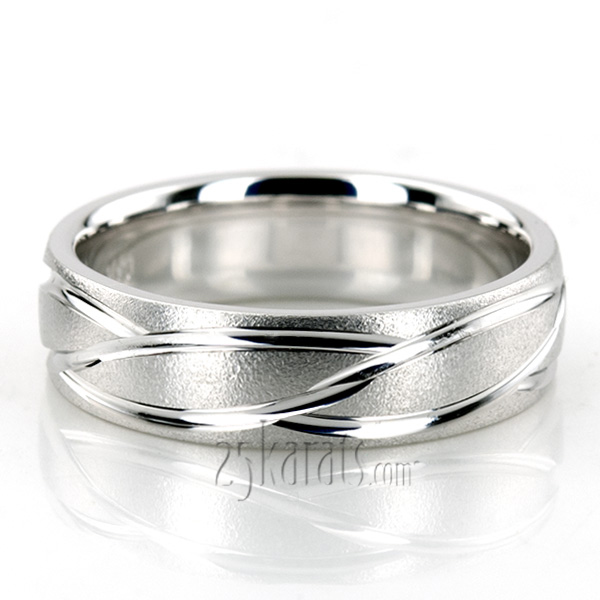 Contemporary Fancy Designer Wedding Ring in white background