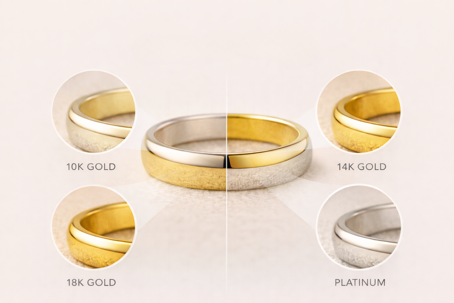 gold vs platinum wedding rings