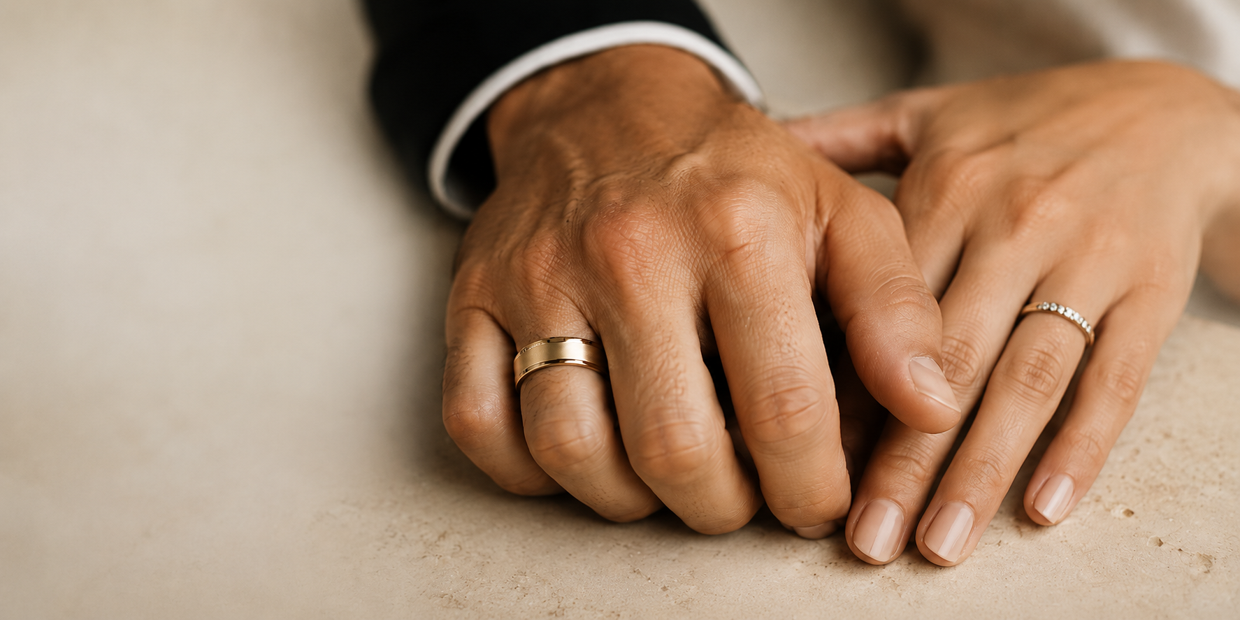 Should a Man's Wedding Band Match His Partner's?