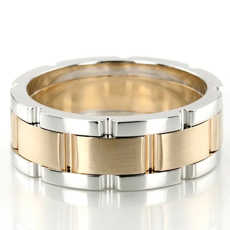 Solid Rolex Style Fancy Designer Wedding Ring