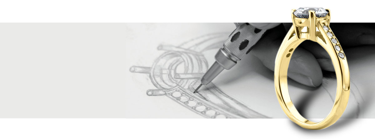 Custom designed jewelry - Create your unique wedding ring or engagement ring