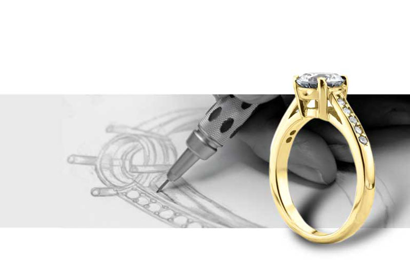 Custom designed jewelry - Create your unique wedding ring or engagement ring