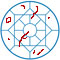 Inclusions visible in a diamond