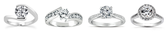 Engagement ring setting styles