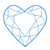Heart cut diamond