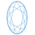 Oval cut diamond