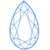 Pear cut diamond