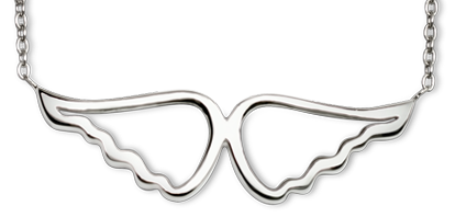 Free Silver Angel Wing Necklace