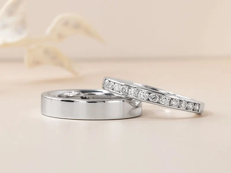 Matching wedding band sets for couples - His and hers wedding rings