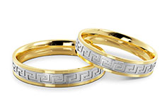 Lightweight Gold Wedding Band Set
