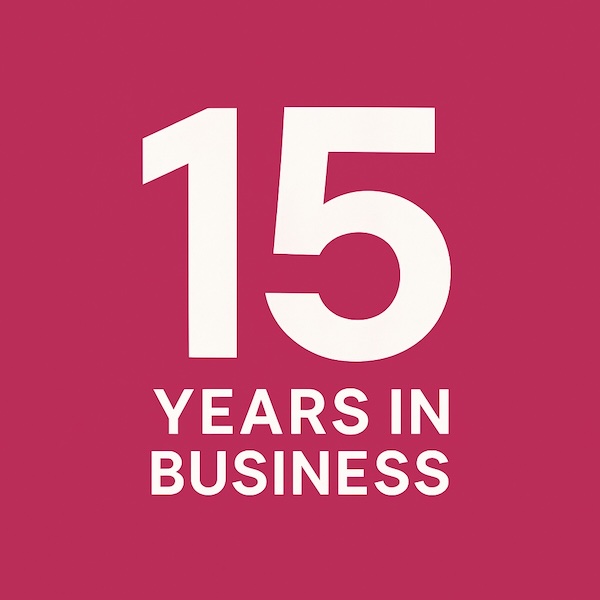 15 Years in business