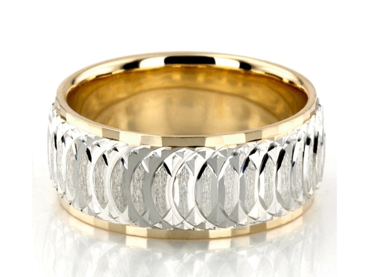Fancy and Carved Men's Wedding Bands