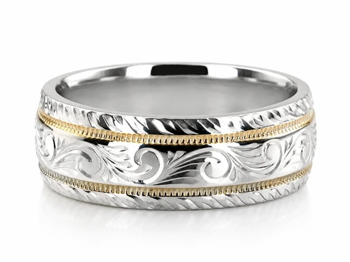 Men’s Engraved Wedding Bands