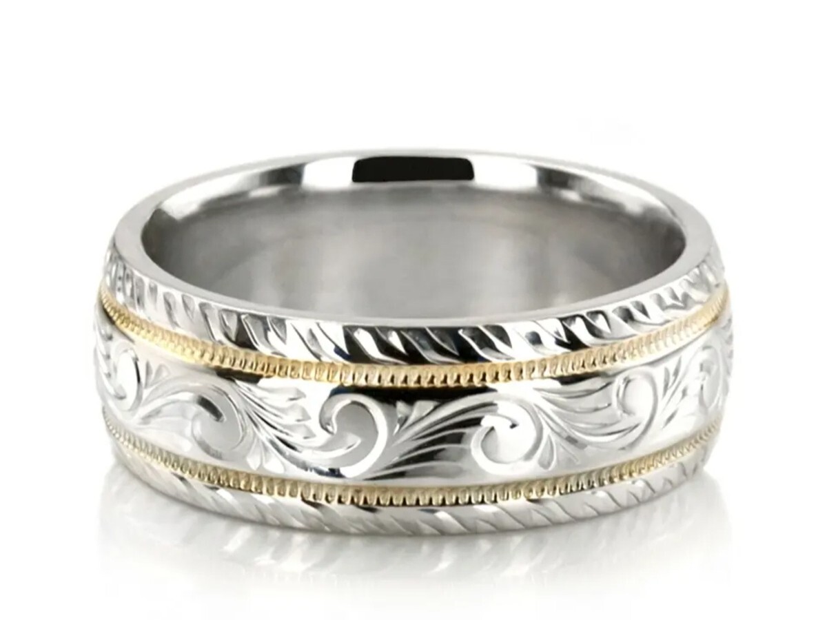 Men’s Engraved Wedding Bands