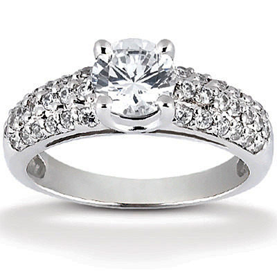 Round Cut Fancy Diamond Engagement Ring (0.57 ct. tw.) thumbnail 1