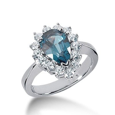 Diamond & Color Stone Ring (0.33 ct.tw.)