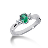  Diamond Color Stone Ring (0.10 ct. tw.)