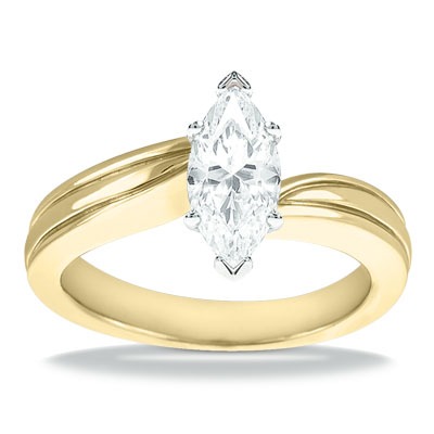 Elegant Solitaire Diamond Engagement Ring - view 10